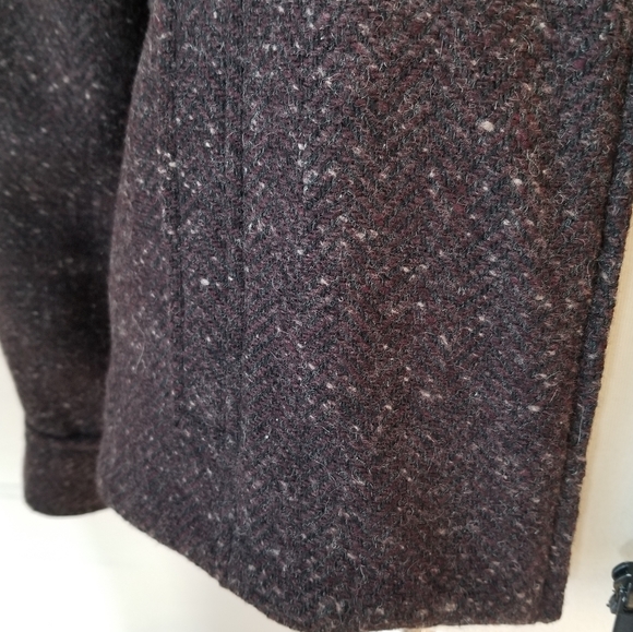 Aeropostale Brown Wool Blend Zip Front Jacket, Size M - Picture 11 of 16